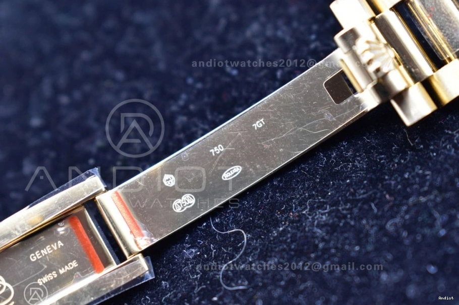 Version V2 36 YG Bracelet BPF A2836 DayDate On Best President 0218